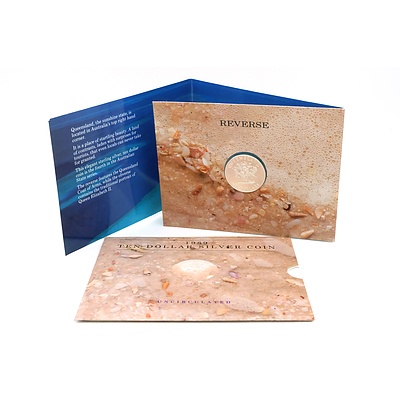 Australian 1989 $10 Sterling Silver Coin, Queensland