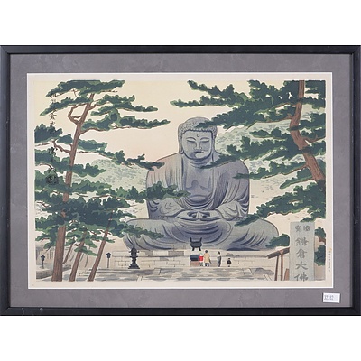 Tokuriki Tomikichiro (Japanese 1902-2000) Complete Set of The Eight Views of Japan, Woodblocks Circa 1950s
