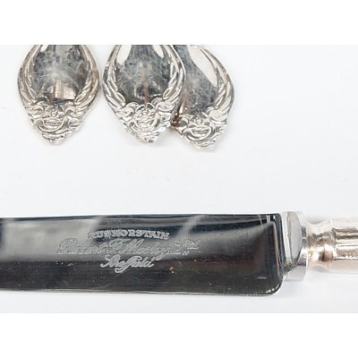 Robert F Mosley Rusnorstain Sheffield Silver Plated Flatware, Including Kings Pattern and Other Assorted Flatware