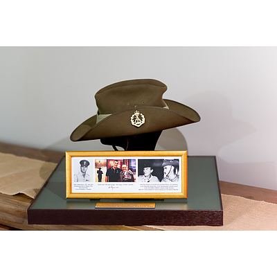 Ceremonial Slouch Hat - Worn By Victoria Cross Medal Recipient Keith Payne VC.AM.KSJ