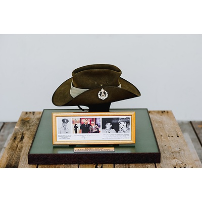 Ceremonial Slouch Hat - Worn By Victoria Cross Medal Recipient Keith Payne VC.AM.KSJ