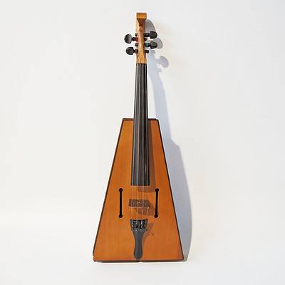 Slim Dusty Autographed Bespoke Box Fiddle By Luthier Maurice Briggs (b.1930) Brisbane 1993