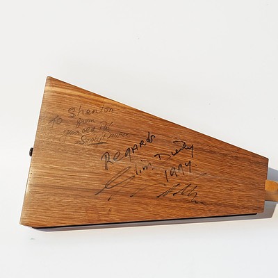 Slim Dusty Autographed Bespoke Box Fiddle By Luthier Maurice Briggs (b.1930) Brisbane 1993