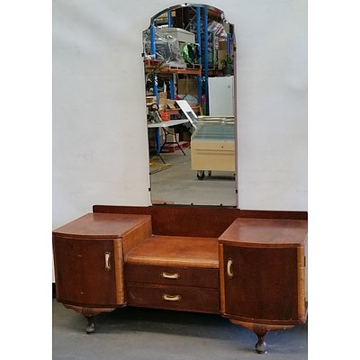 Vintage Dresser With Mirror