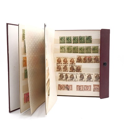 Large Collection of Early Pre Decimal Australian Stamps, Including Overstamped 2d Red Opening of Sydney Harbour Bridge