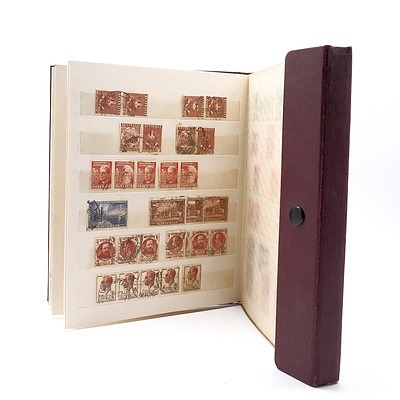 Large Collection of Early Pre Decimal Australian Stamps, Including Overstamped 2d Red Opening of Sydney Harbour Bridge