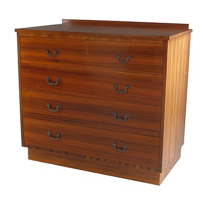 Vintage Queensland Black Walnut Chest of Drawers
