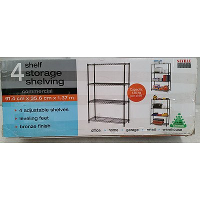 4 Shelf Storage Shelving