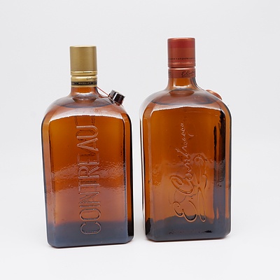 Two Bottles of Cointreau Specialite De France Liqueur 1 Litre