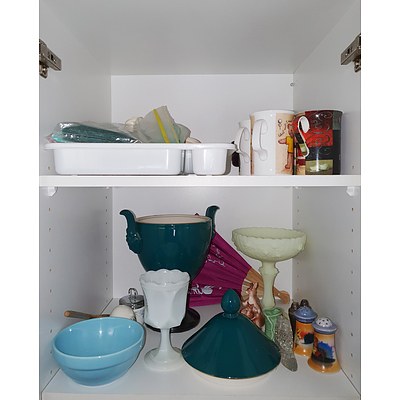 Extensive Kitchen Contents, Including English China, Table Ware, Flatware and Much More