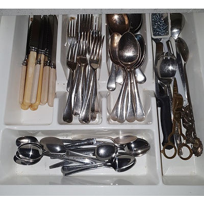 Extensive Kitchen Contents, Including English China, Table Ware, Flatware and Much More