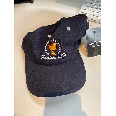 Official 2019 Presidents Cup Caddy Towel with Pro V1 Balls and Tees