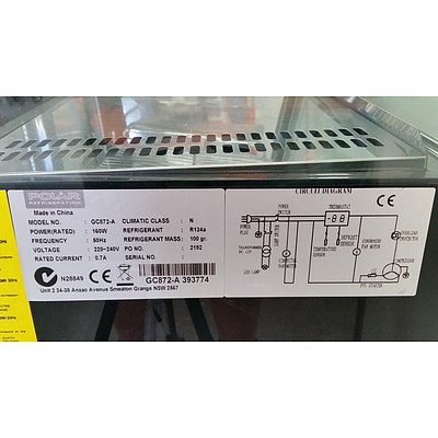 Polar 100 Litre Counter Top Cake Display Fridge