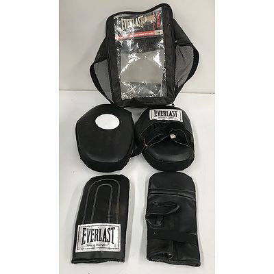 Everlast PVC Pads and Open Handed Mitt Combo