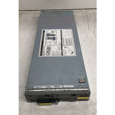 Cisco (N20-C6508 V01) UCS 5108 Blade Server Chassis w/ Cisco (N20-B6625-1 V02) UCS B200 Blade Server