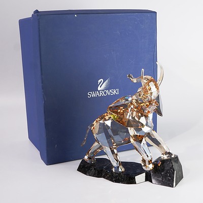 Swarovski Crystal Elephant in Original Box