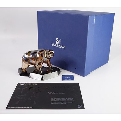 Swarovski Crystal, Soulmates "The Protective and Solitary Bear" in Original Box