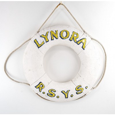 Life Buoy 'Lynora' Royal Sydney Yacht Squadron