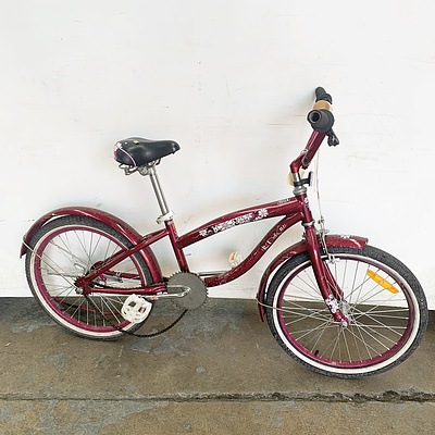 Merida Kalahari 160 Single Speed Boys Bike and Diamond Back Miz Della Cruz Single Speed Girls Bike