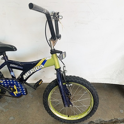 Merida Kalahari 160 Single Speed Boys Bike and Diamond Back Miz Della Cruz Single Speed Girls Bike