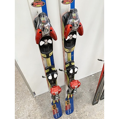 Salomon Crossmax and K2 Black Magic Skis
