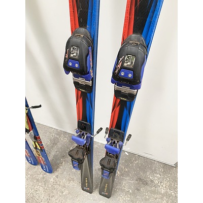 Salomon Crossmax and K2 Black Magic Skis
