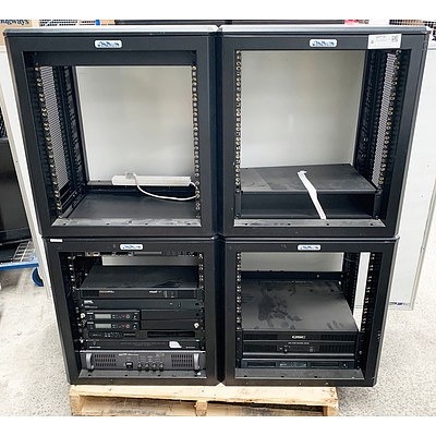 Hallam Four Bay Server Racks and AV Equipment