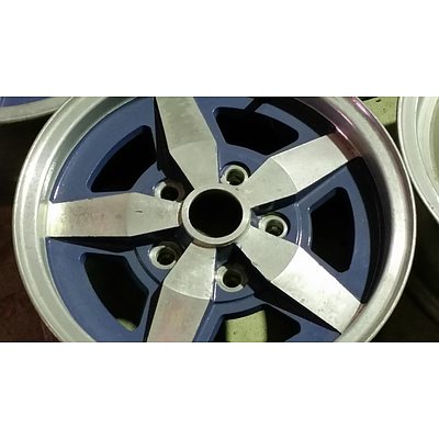 15 Inch Jensen Alloy Rims - Lot of Six