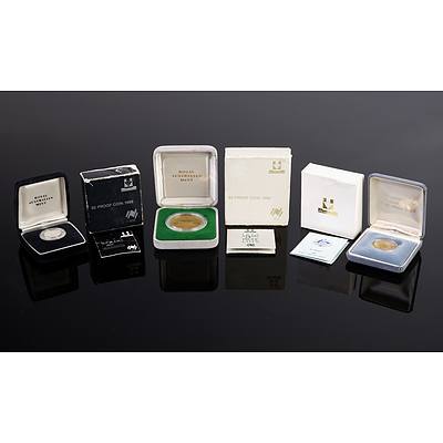 1988 $5 Proof Coin, 1984 $1 Proof Coin and 1988 $2 Silver Proof Coin