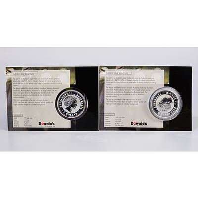 Perth Mint 2004 and 2006 $1 1oz Silver Coins
