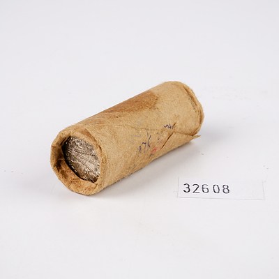 Roll of Australian 1964 Three Pence Coins