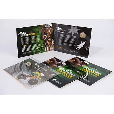 Three 2016 Australian Paralympic Team $2 Uncirculated Coin and Limited Edition Paralympic Pin