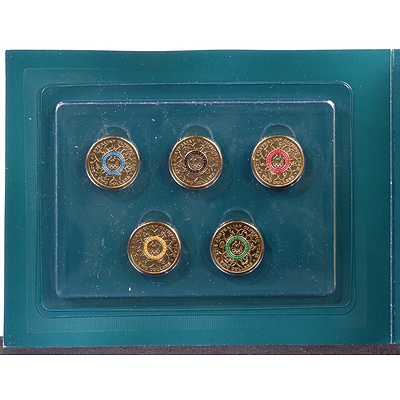 Four 2016 Five Coloured $2 Coin Collection Road to Rio