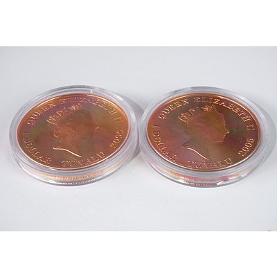 2006 1oz Silver 1923 Half Penny and 2005 1oz Silver 1930 Penny