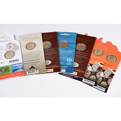 Seven Uncirculated $1 Coins, Including Mary McKillip, International Polar Year, Centenary of Rugby and More 