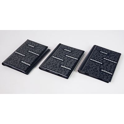 Three Leuchtturm Coin Albums