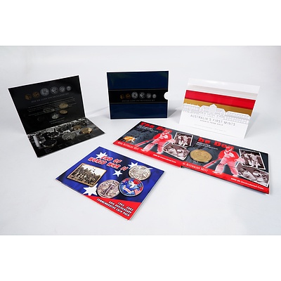 The Don 2008 $5 Uncirculated Coin, Australia's First Mints, 1945-2005 End of World War II Set and More