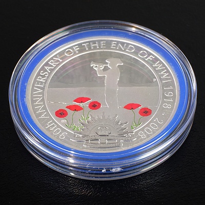 Perth Mint 1oz Proof Coin, 90th Anniversary of the End of World War One