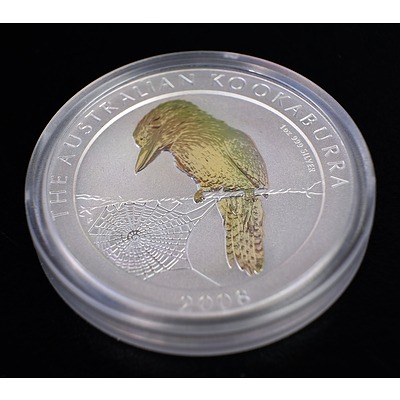 Perth Mint 2008 Australian Kookaburra 1oz Silver Coin, Gilded Edition