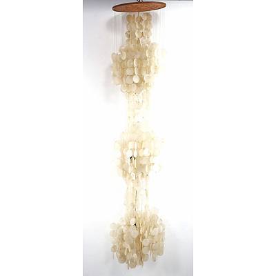 Vintage Capiz Shell Chandelier
