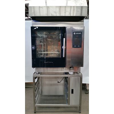 Houno BPE 5 Electric Combi Oven With Condensate Exhaust Canopy