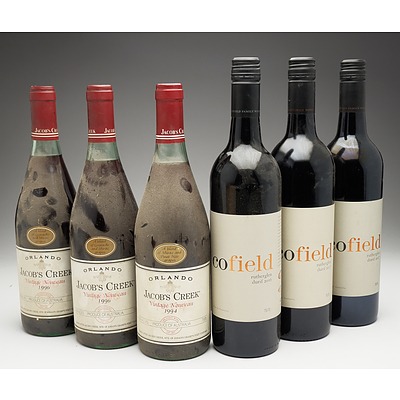 Case of 3x Jacob's Creek Vintage Nouveau 750ml and 3x Cofield Rutherglen Durif 750ml
