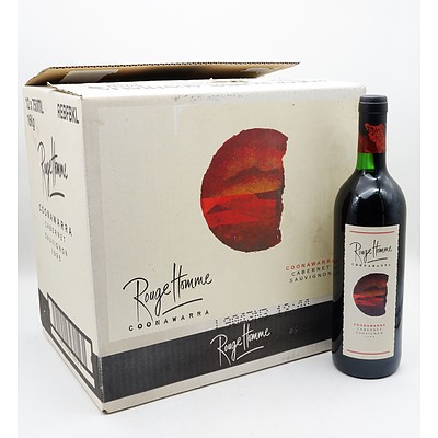 Case of 12x Rouge Homme Coonawarra 1996 Cabernet Sauvignon 750ml