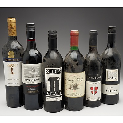 Case of 6x Various Shiraz 750ml Bottles Including The Vale, Brand's Laira, Mildara Wines and More