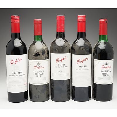 Case of 5x Penfolds Bin 28 Kalimna Shiraz 750ml