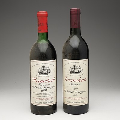 One Bottle of Heemskerk Tasmanian 1985 Cabernet Sauvignon 750ml and One Bottle of Heemskerk Tasmania 1995 Cabernet Sauvignon Merlot 750ml