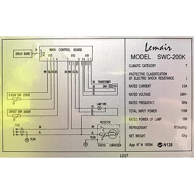 Lemair SWC-200K Wine Fridge