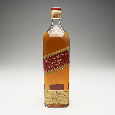 Johnnie Walker Red Label Old Scotch Whiskey 1 Litre Bottle