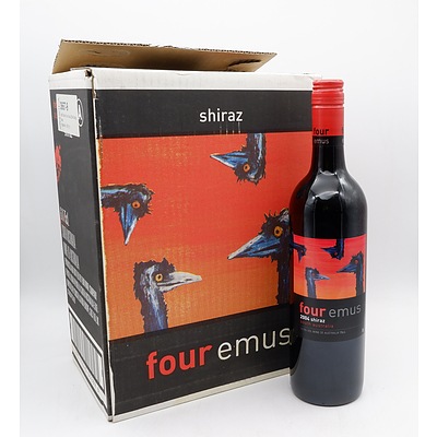 Case of 6x Four Emus 2004 Shiraz 750ml