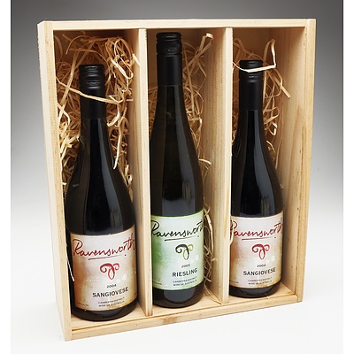 Three Bottle's of Ravensworth 750ml in Lexus of Canberra Box